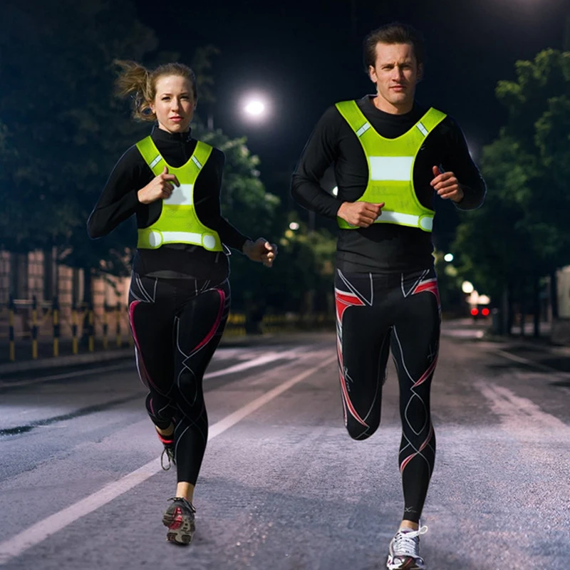 Outdoor Corsa E Jogging Giubbotto Riflettente Gilet Da Ciclista Ciclismo Di Sicurezza Leggero di Pesca Della Maglia di Sport Per Le donne Degli