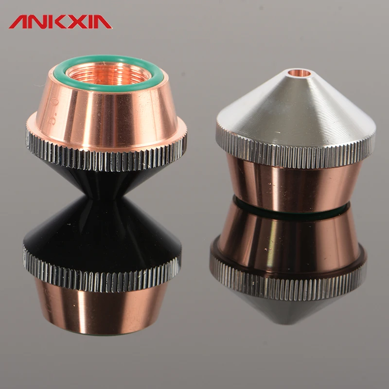 Ugelli per taglio Laser DNE D28mm H22mm cromati e ugello D15mm H15mm per macchina per taglio Laser a fibra