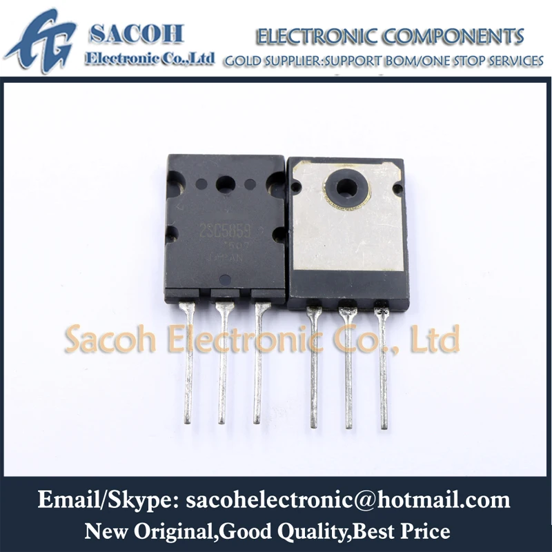 

Refurbished Original 10Pcs/Lot 2SC5859 C5859 OR 2SC5858 OR 2SC5857 OR 2SC5856 OR 2SC5855 TO-3PL 10A 750V Silicon NPN