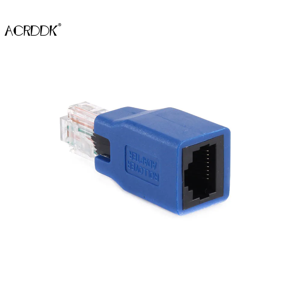 RJ45 M/F Crossover Adapter Male to Female Crossed Ethernet Cable Adaptor Transmission Rate 1000Mbps Straight Through type