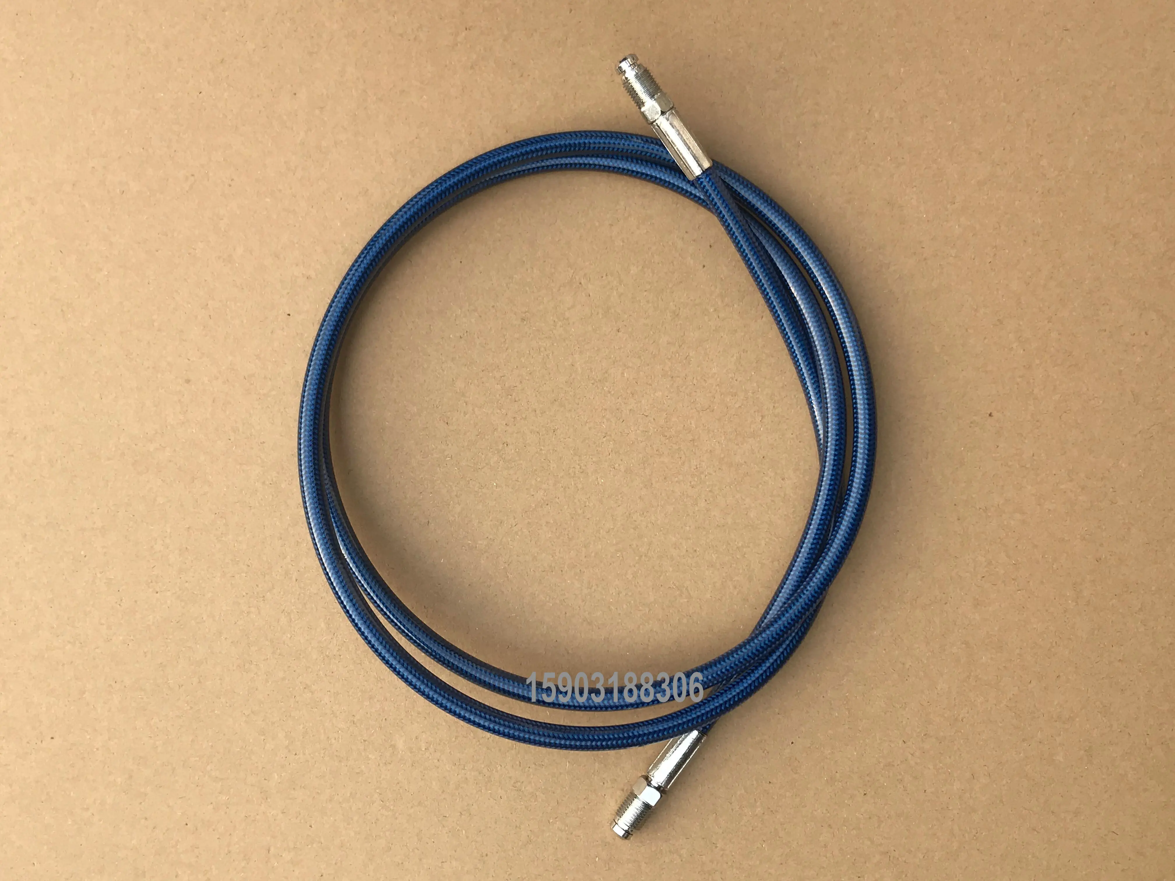 AN3 Universal Motorcycle Brake Oil Hose Line Stainless Steel Braided PTFE Pipe With M10X1 Male Fittings