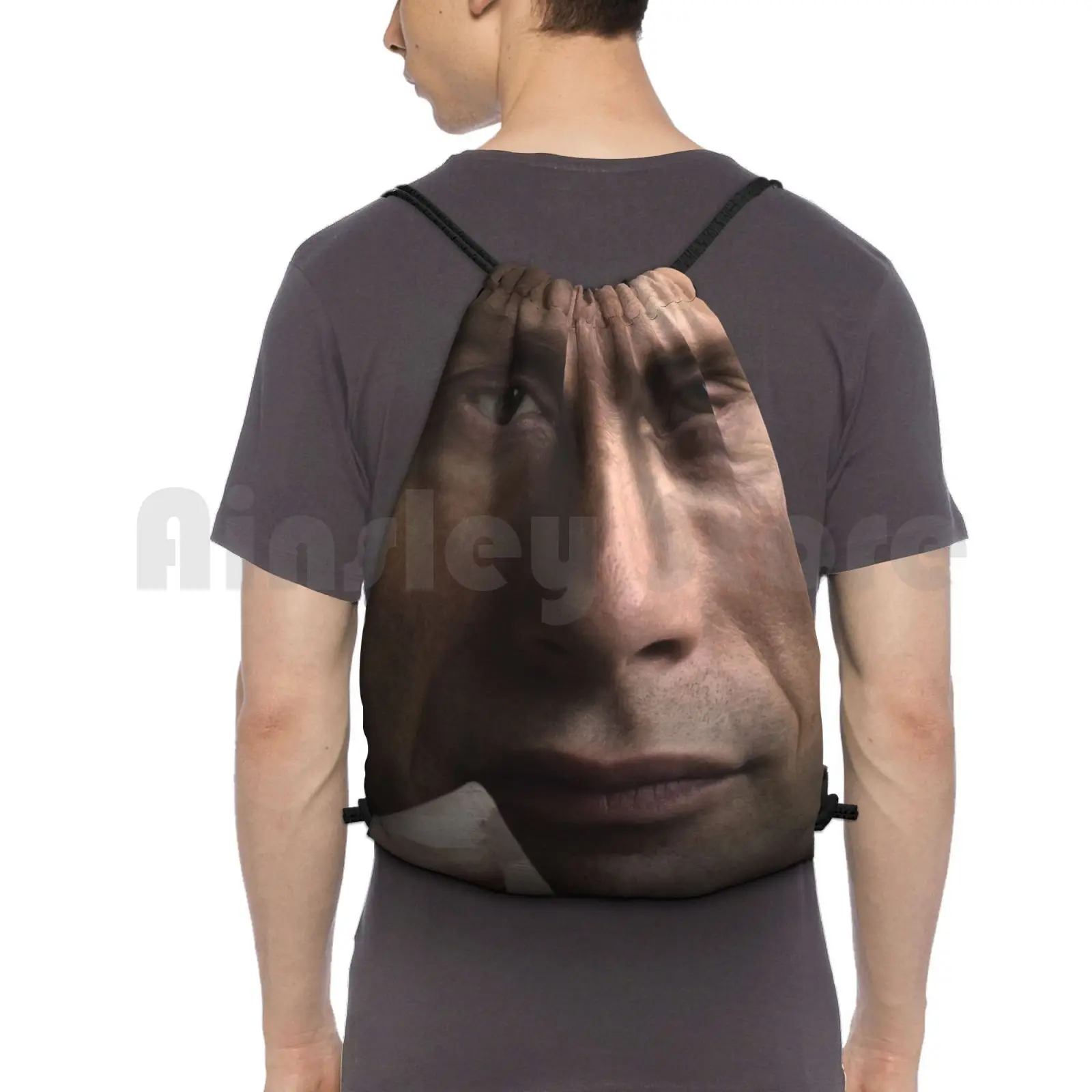 

Mads Mikkelsen / Hannibal Lecter Face Throw Pillow Ii Рюкзак Сумка на шнурке Верховая езда Скалолазание Спортивная сумка Mads Mikkelsen Rogue