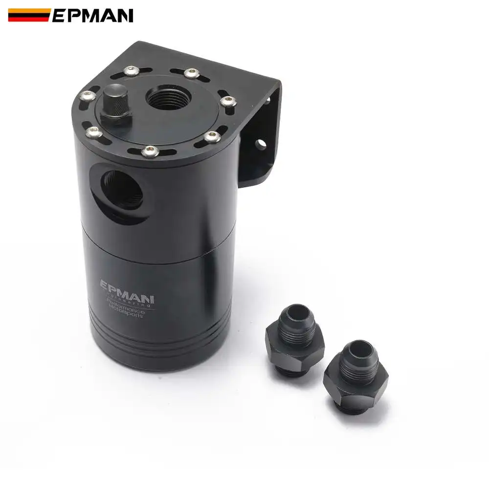 EPMAN Aluminium Racing Oil Catch Tank/Can Round Can Reservoir Turbo Oil Catch can / Can Catch universal EPJYH192