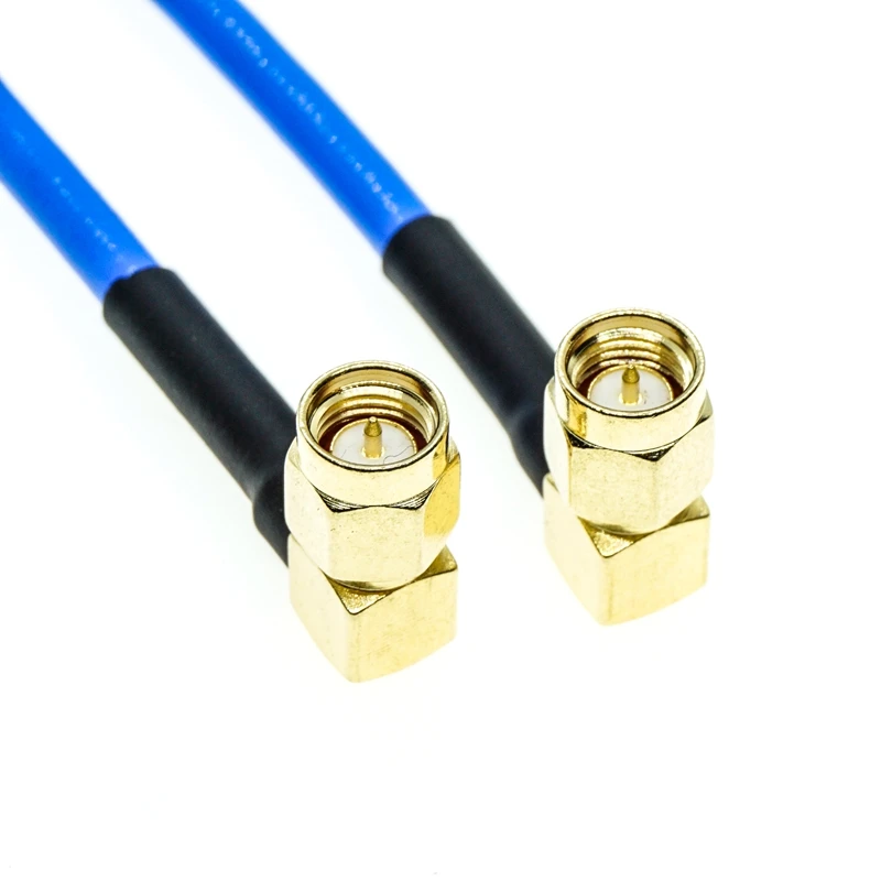 RG402 SMA Male Right Angle to SMA Male Right Angle RG-402 Semi Flexible RF Coaxial Cable  0.141\