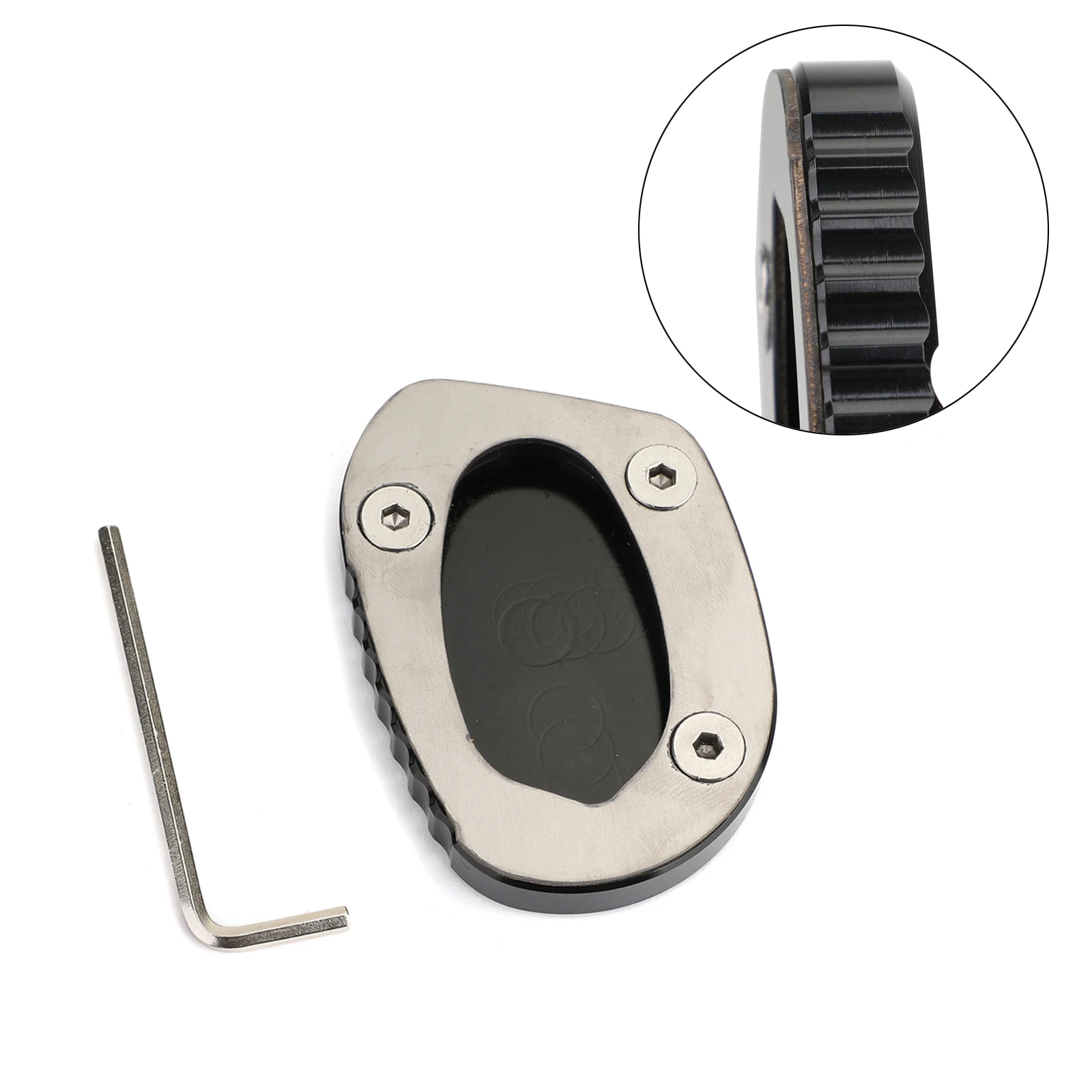 Artudatech Kickstand Sidestand Enlarge Plate Pad for Speed Twin 1200 Thruxton 1200 R 1200R 2019 2020