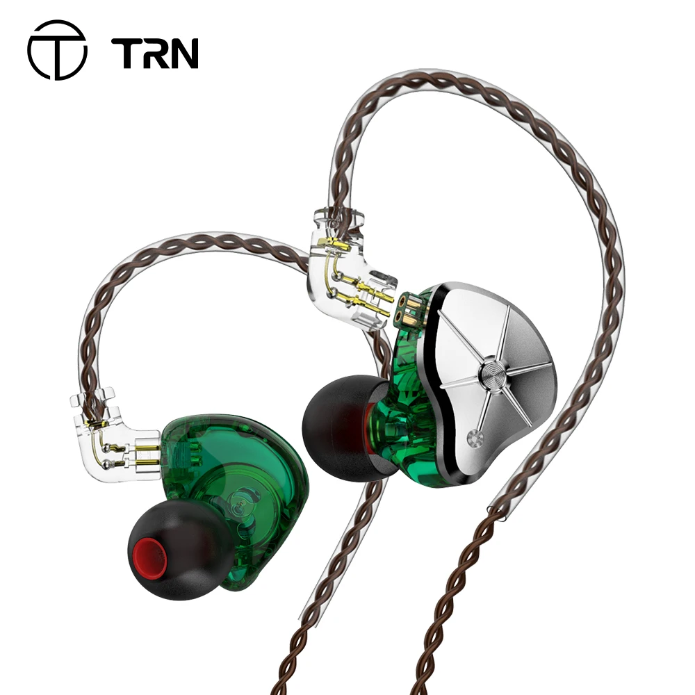 

TRN STM 1DD 1BA Hybrid In Ear Earphone HIFI DJ Monitor Running Sport Earphone Earplug Hybrid Replaceable Filter For BT20XS