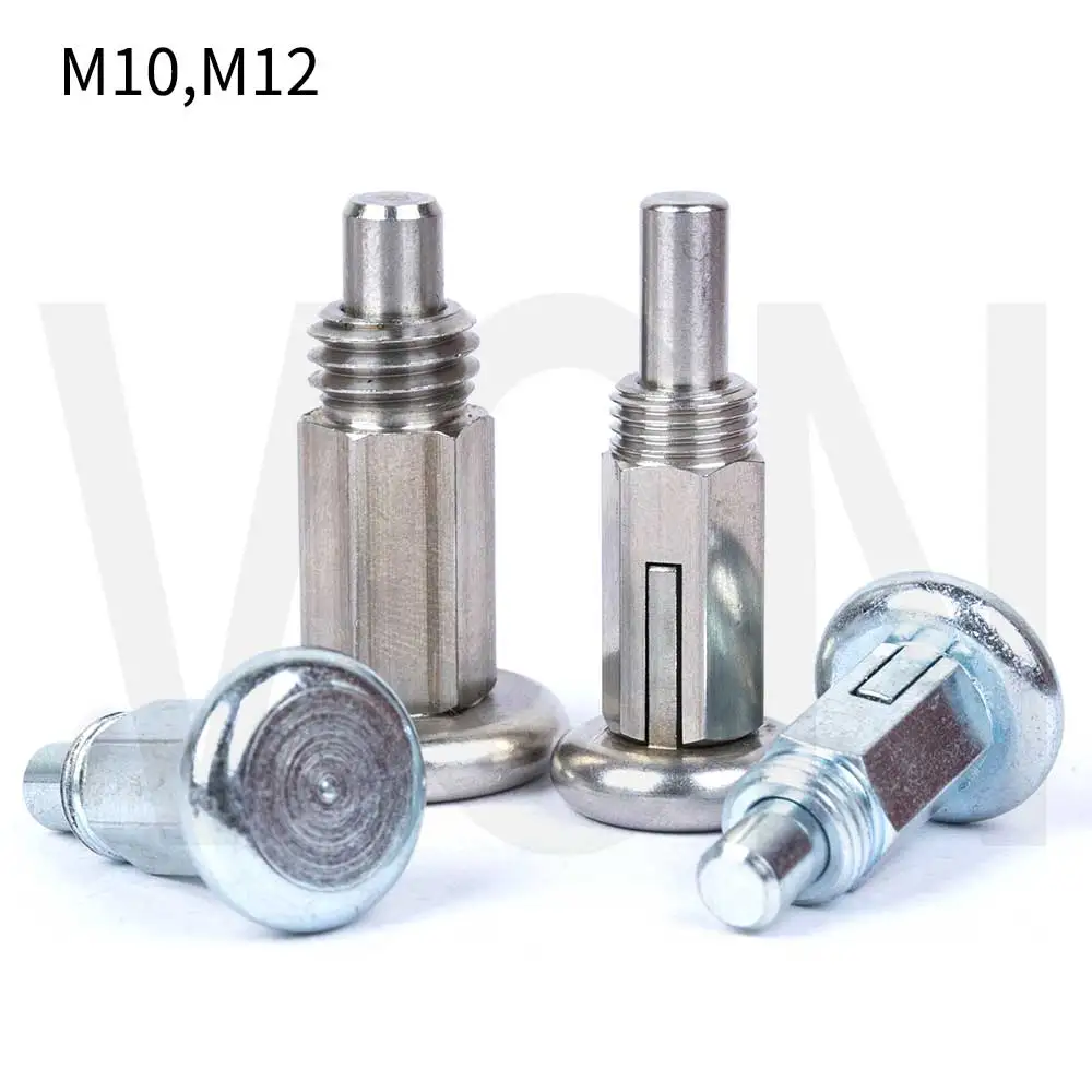 VCN231 Bolts  Index Plungers ,Index bolts,Stainless Steel & Carbon Steel, M10*1  M12*1.75 Without Nut  Metric Thread