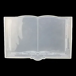 Large Book Resin Mold Silicone Mold for Resin Casting 3D Open Book Silicone Mold for Epoxy Resin Wall Hanging Home Decoration