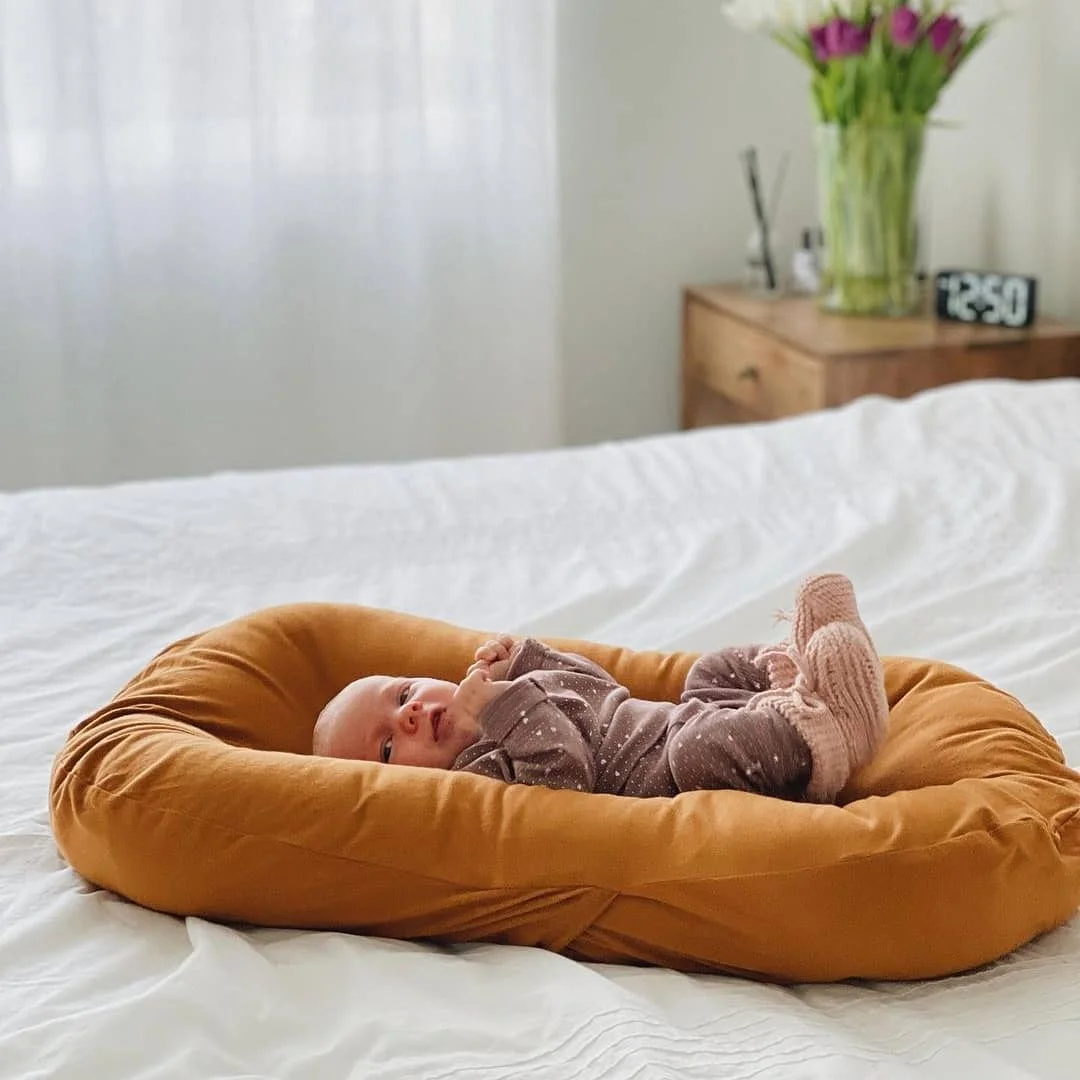 75*45cm Newborn Baby Nest Bed Easy Carry Baby Lounge Portable Crib Baby Bedding Sleeping Cotton Infant Cradle Kids Bed