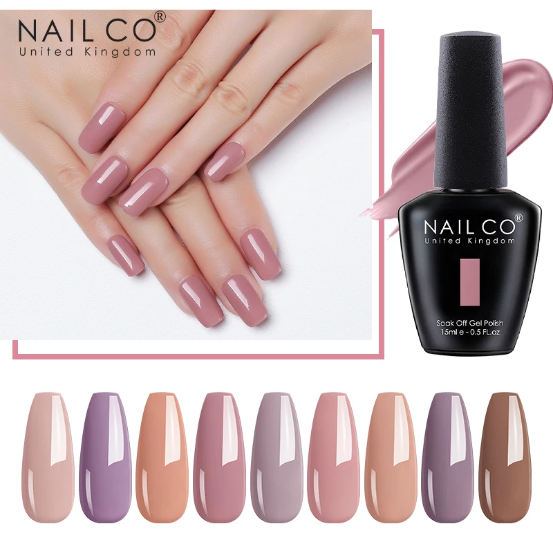 NAILCO Autumn Series Gel Nail Polish Warm Color Department Gel Varnishes Nail glitter Semi Permanent High Quality Top Coat DIY