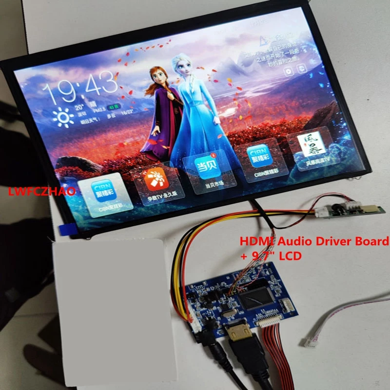 HDMI Audio Controller Driver Board Monitor Kit for Ipad 2 1024X768 9.7