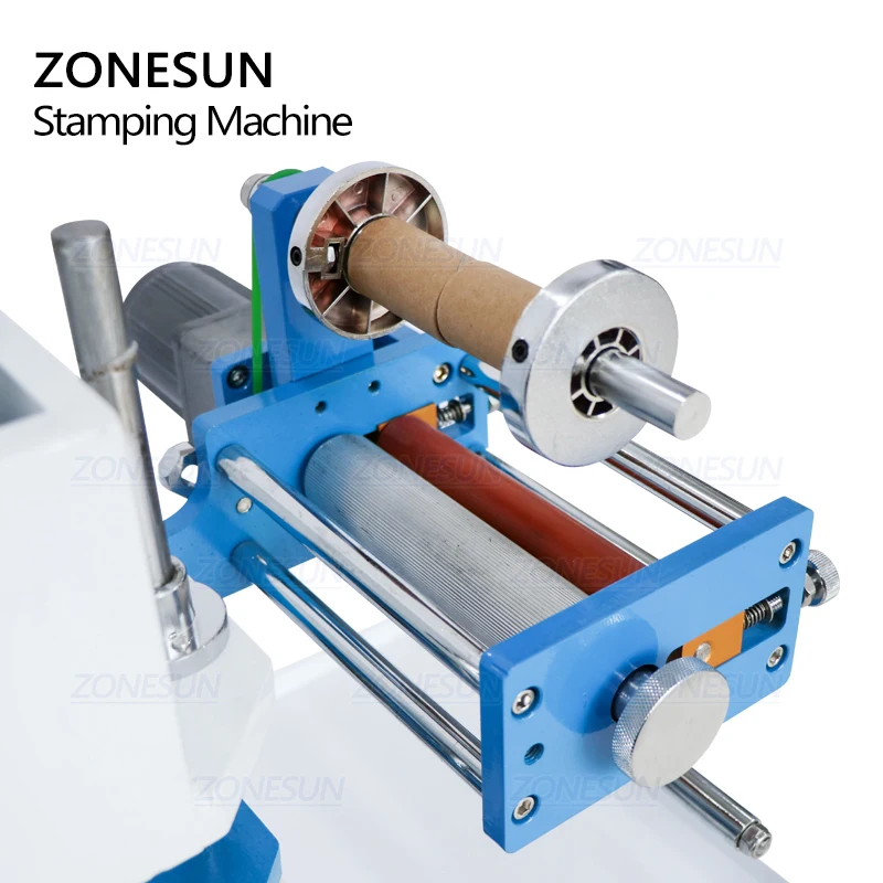 ZONESUN ZS-819C Pneumatic Leather Paper LOGO Hot Foil Stamping Creasing Embossing Machine Heat Press Machine Punch Press