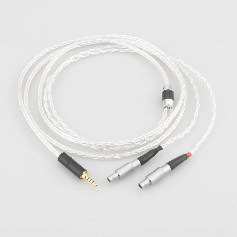 

Audiocrast 2.5/3.5/4.4mm/6.35/XLR Balanced 8 Cores Silver Plated Headphone Upgrade Cable Cable ForHD800 HD800S HD820