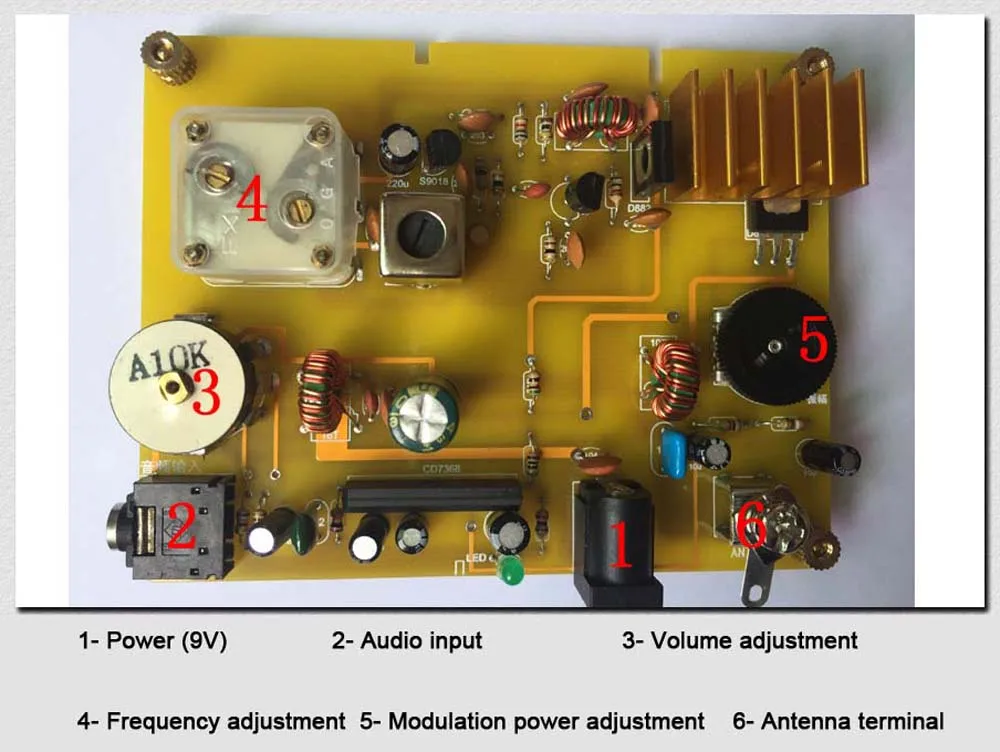 Imagem -06 - Transmissor de Onda Média Micropotência Dykb Transmissor am Radiofrequência Kit de Treino Escolar 6001600khz