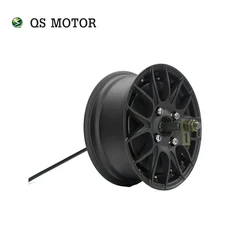 Motor de cubo destacável, super potência qs 5000w v4 72v100kph 12*5.0 polegadas de largura, eixo único, design destacável