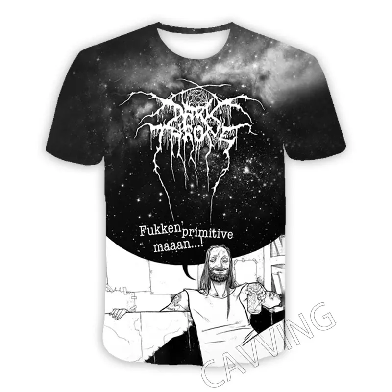 CAVVING 3D Printed  Darkthrone  Rock Band  Casual T-shirts  Hip Hop T Shirts Harajuku Styles Tops Clothing for Men/women