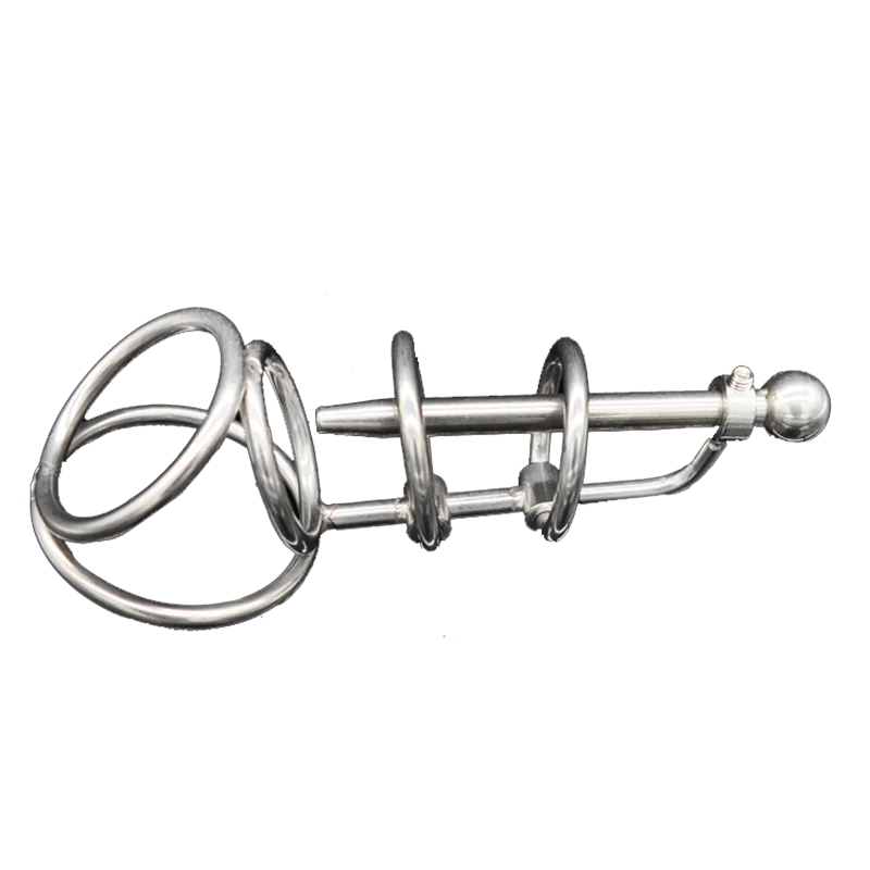 CHASTE BIRD New Stainless Steel Male Metal Chastity Device with Urethra Catheter Plug Cock Cage Penis Belt Sex Toy BDSM A079