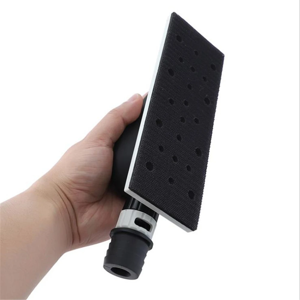 POLIWELL 198x70mm Vacuuming Hand Sanding Pad Mesh Sandpaper Manual Grinding Brick for Car Sheet Metal Putty Polishing Plate