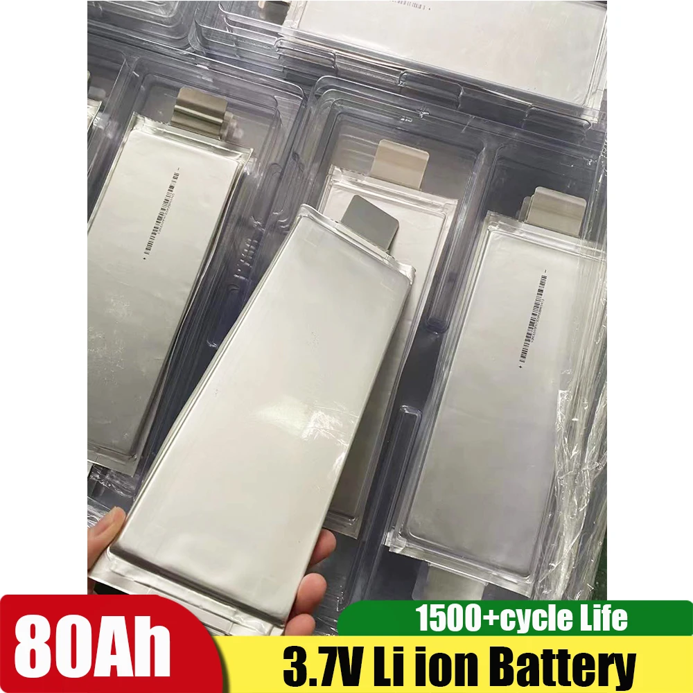 20pcs/lot NEW 3.7V 80ah Electric Car Solar Energy Storage Battery Lithium Polymer Battery DIY 12V 24V 48V 60V