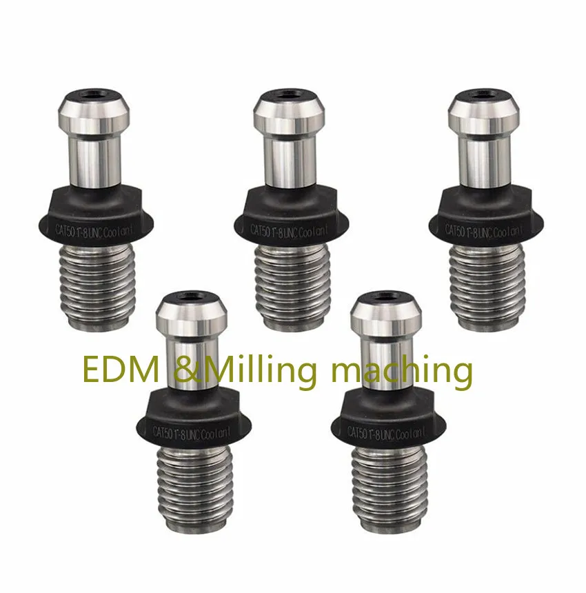 

5pcs BT-CAT50 45° Retention Knob CAT50 UNC Pull Studs Coolant Through For Hass