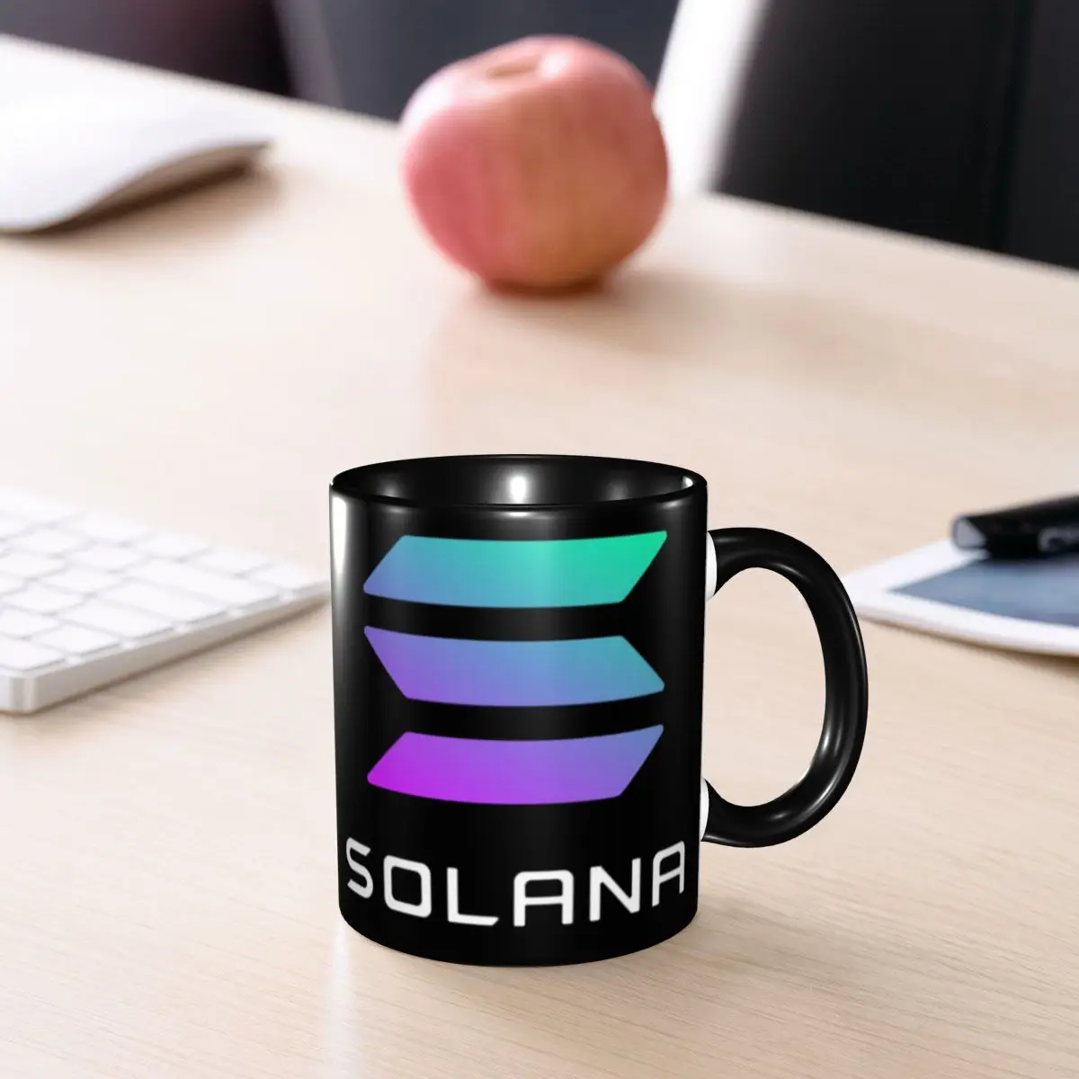 Promo Solana SOL Mugs Hot Sale Cups Mugs Print Geek   Litecoin Case beer mugs