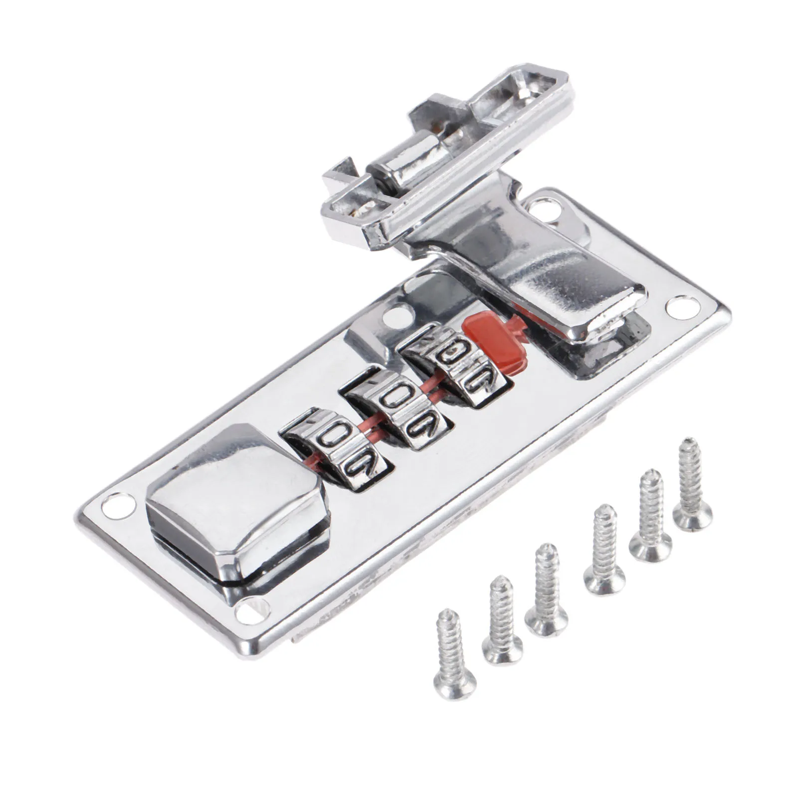 Dreld 65*29Mm Zilveren Wachtwoord Lock Klink Sieraden Houten Doos Vaste Lock Handgemaakte Bagage Koffer Coded Sloten Meubels hardware