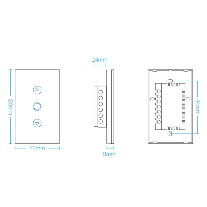 AU/US WIFI LED Dimmer Switch AC110-240V,smart switch use for lamp  lanterns  White Crystal Glass Panel works alexa google