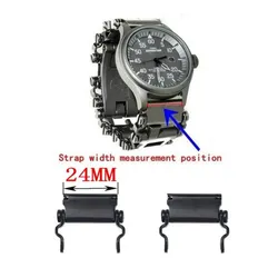 10-28mm Replacement Parts Watch Link Buckle Stainless Steel Multifunction Tool Sports Bracelet Accessories For Adjustable Buckle