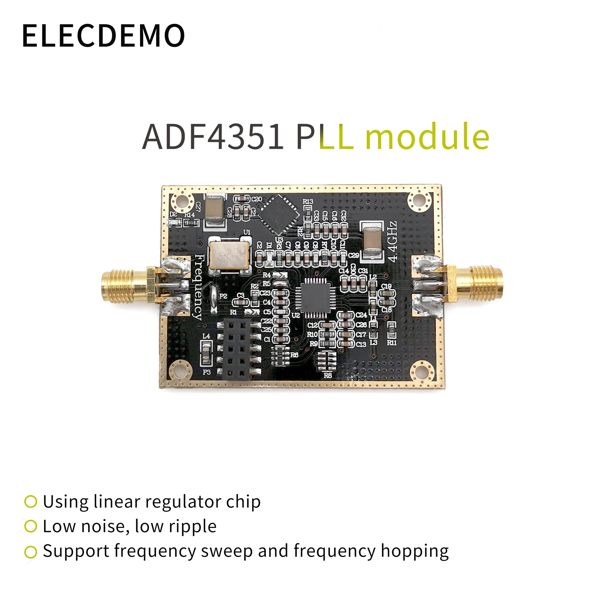 ADF4351 Module Development Board RF Signaal Bron Bron Fasevergrendelde Lus PLL Ondersteunt Sweep Frequentie Hopping