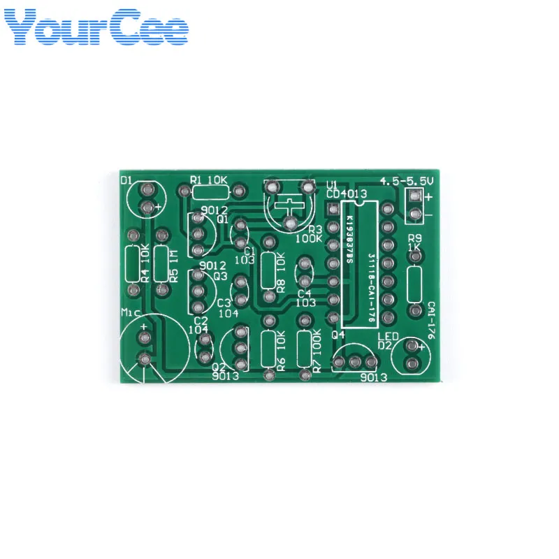 Lampu lilin elektronik Analog rangkaian simulasi peniup lampu DIY Kit Modul celana pengatur waktu komponen elektronik