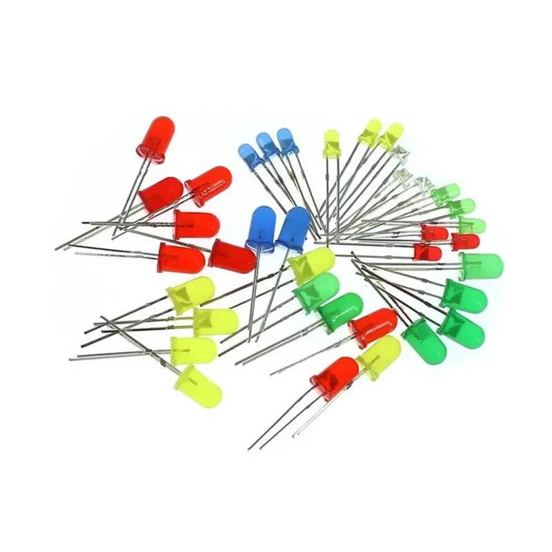 3mm LED czerwony zielony niebieski żółty pomarańczowy biały dioda emitująca światło 100 sztuk/partia