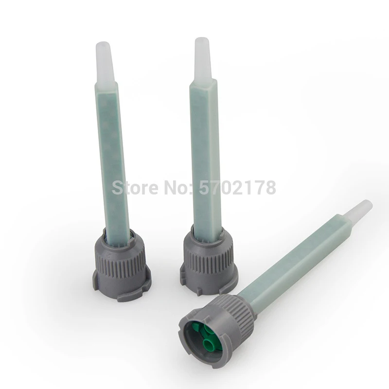 Bico de distribuição ab para mistura, tubo quadrado estático de distribuição ab para mistura, 50 peças 1:1 ab