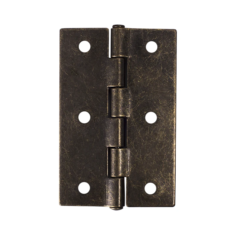 4PCS Antique Bronze Iron Hinges 3Inch Classical Cabinet Cupboard Wardrobe Door 300 Degree Vintage Furniture Hinge with Screws