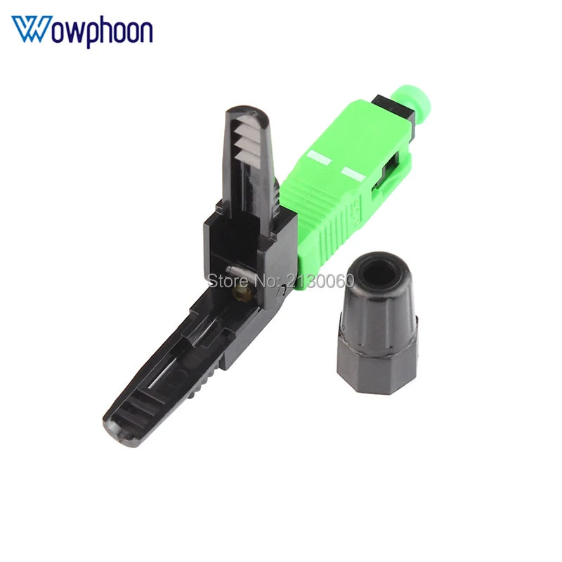 10PCS SC APC Fast Connector SC UPC Fiber Optic Adapter FTTH Fiber Quick Connector Field Assembly customized