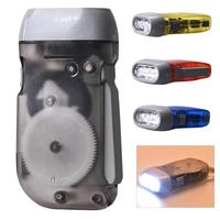 Portable Outdoor EDC Light Tool 3 LED Hand Press Dynamo Crank Flashlight Camping Hiking Emergency Survival Generator Torch Lamp