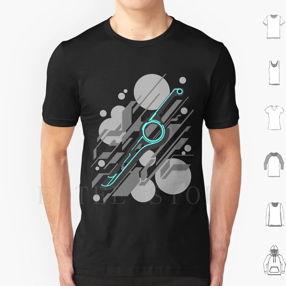

Monado Abstract ( Grey ) T Shirt Print Cotton Monado Abstract Xenoblade Chronicles Smash Pattern Monolith Soft Wii