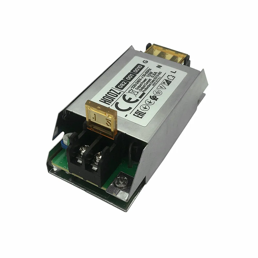 10W Ultra-thin Single Output Switching Power Supply 12V 0.8A AC/DC Ultra-thin LED Driver for LED Bulb and Lamp Bar