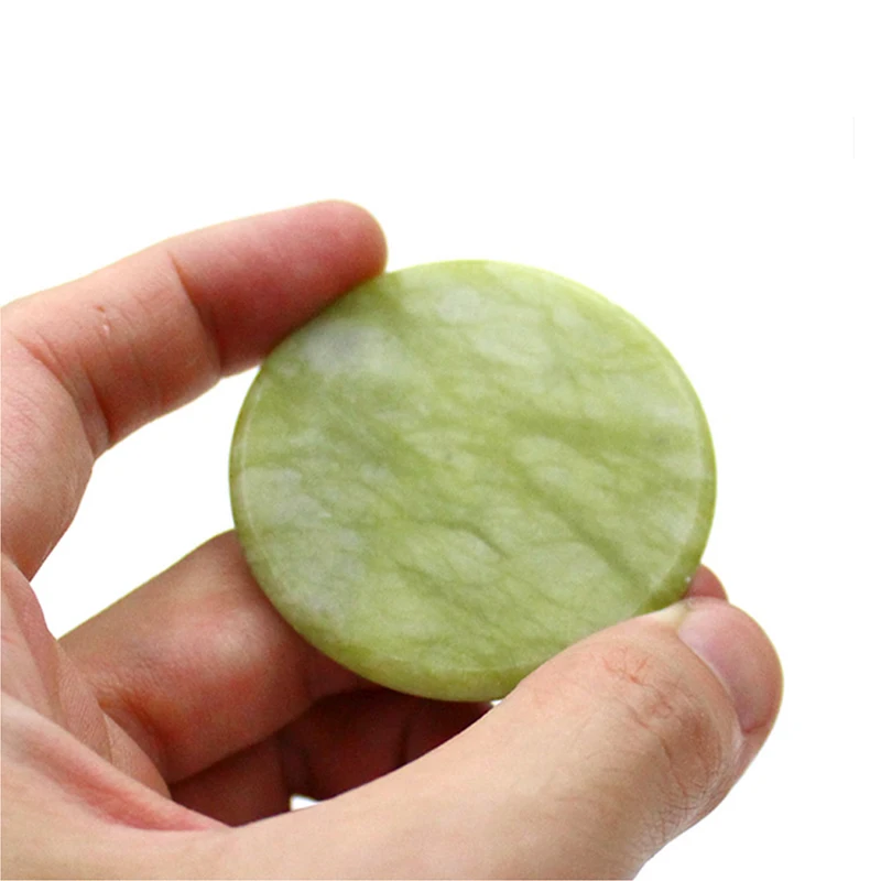 NATUHANA Round Jade Stone False Lash Glue Adhesive Pallet Pad Holder 100pcs Waterproof Shim Paper for Eyelashes Extensions Tool