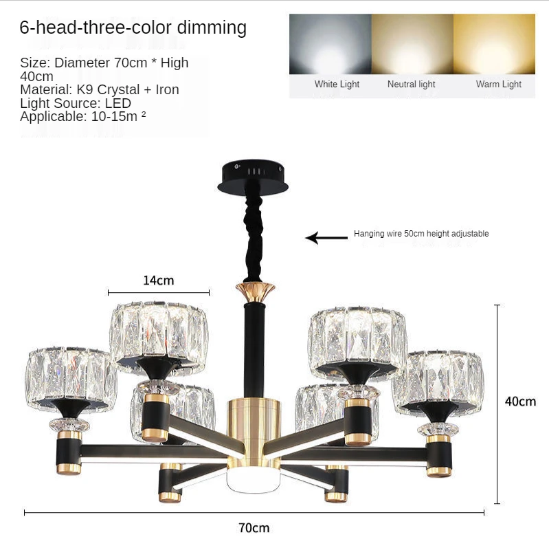 NONE Nordic Decke Lichter Wohnzimmer Esszimmer LED Kronleuchter Moderne Dekoration Anhänger Lampen Hause Schlafzimmer Restaurant Leuchte 5