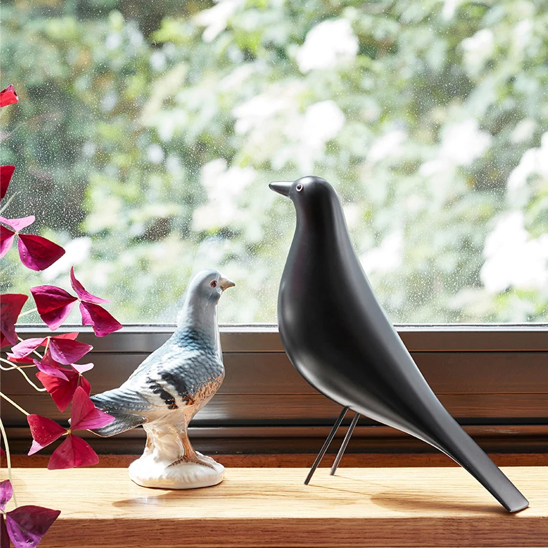 Creative Resin Craft Bird Figurine Statue Office Ornaments Sculpture Home Decoration Accessories