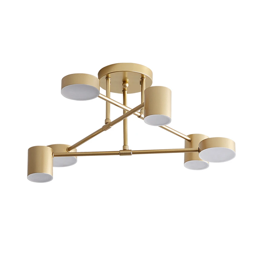 

Nordic Branch Iron Chandeliers Post Modern Industrial Bedroom Living Room Lamps Dining Room Children's Hanging Lights Fixtures