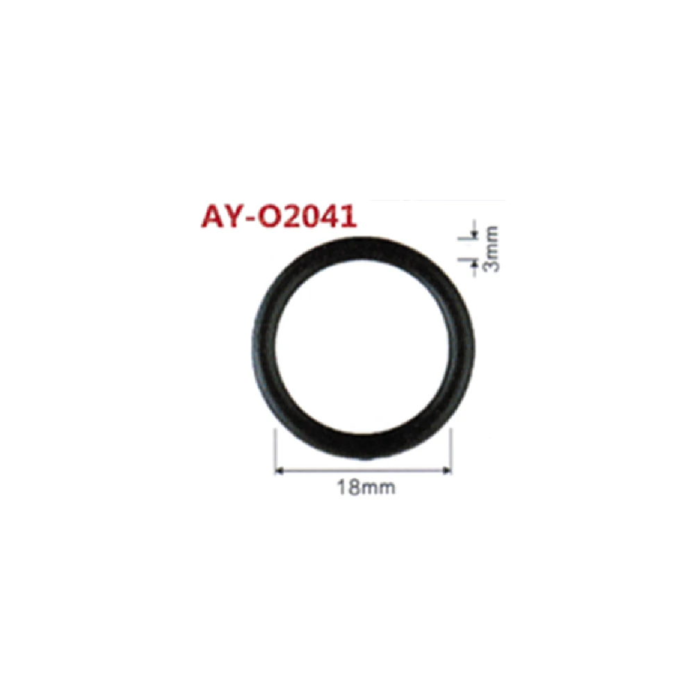 

free shipping 100pieces fkm rubber oring seals18*3mm for fuel injector repair parts (AY-O2041)