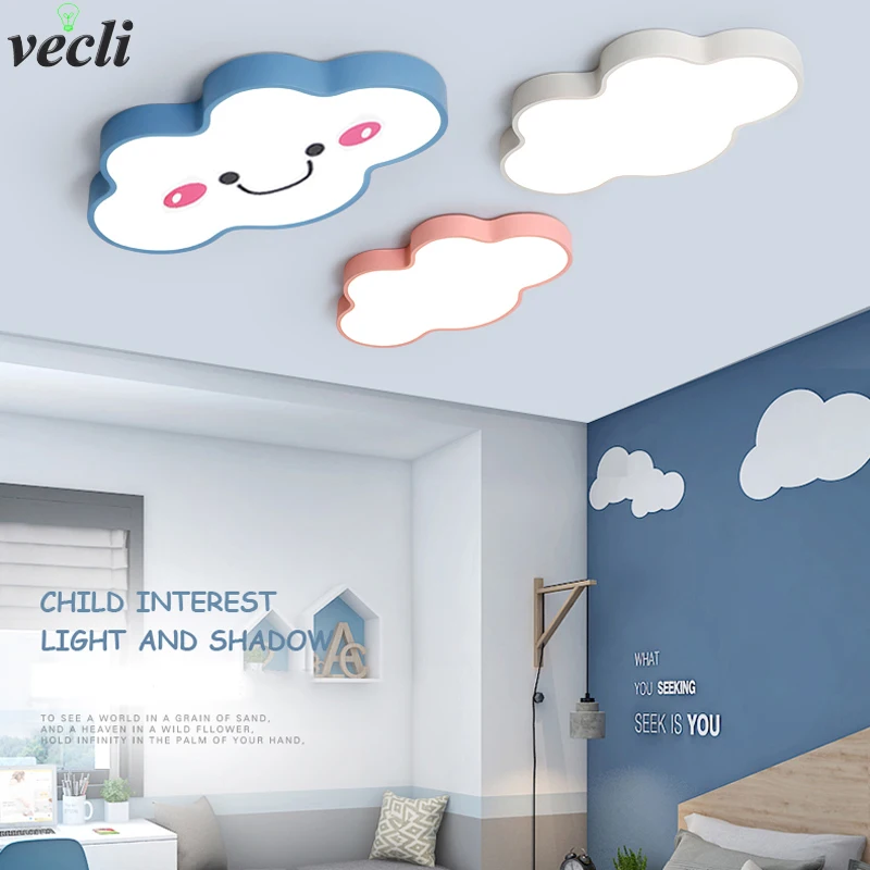 moderno led nuvem luzes de teto ferro abajur lampada do teto para criancas bebe princesa meninas meninos kids bedroom lighting ac85 265v 01