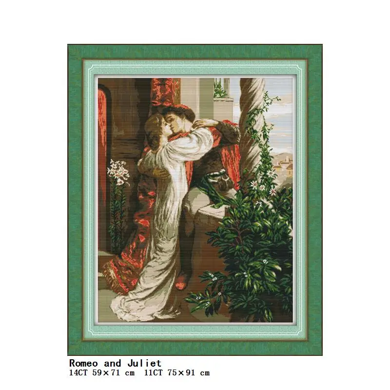 Couple character series cross stitch Kit Aida 14CT white 11CT printing DIY needlework embroidery set home decorative painting