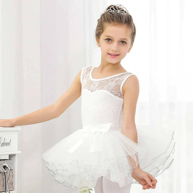 Vêtements de danse pour filles, justaucorps de Ballet en coton, Costume de classe avec jupe Tutu, vêtements de ballerine