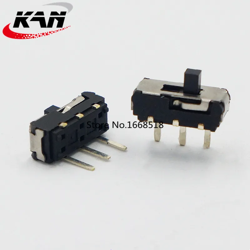 50PCS MSS-12D19 2-speed 3-pin vertical small toggle switch unilateral 3-pin pin small mini micro slide switch