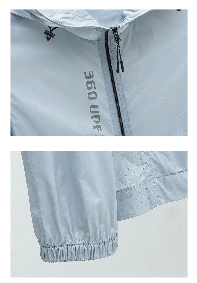 TRVLWEGO Freizeitjacken für Herren, regensichere Fahrradjacke, winddicht, ultraleicht, Windjacke, UPF70+, Lauf- und Wandermantel – Detail 10