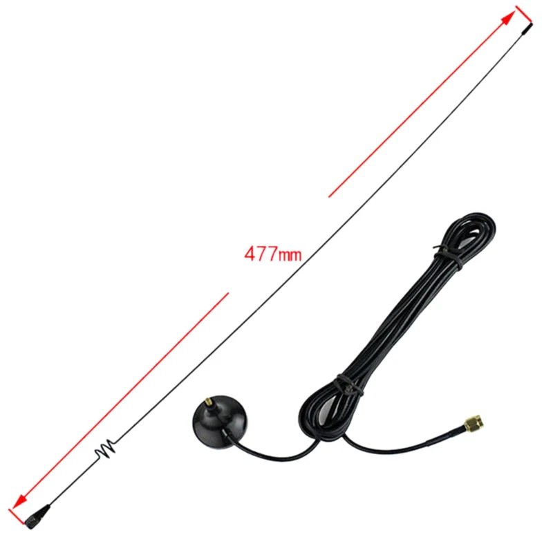 UT-108UV SMA-M 144/430MHz Dual Band magnet Antenna Yaesu for Baofeng Radios