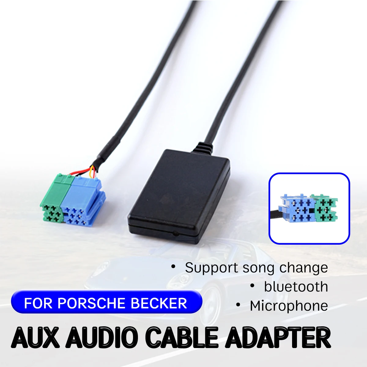 

bluetooth Aux Receiver For Porsche Becker Mexico Traffic Pro DTM Cable Adapter Hands-free Hifi aux module wireless aux interface