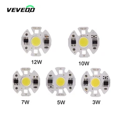 3W 5W 7W 10W 12W COB LED Chip Light COB perline Lampada Smart IC nessun Driver necessario AC 220V per proiettore spotlight Lampada illuminazione fai da te